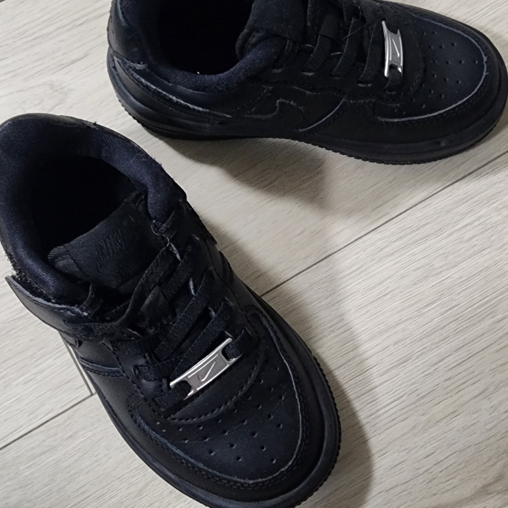Air Force 1 Nike Kids Black Sneakers